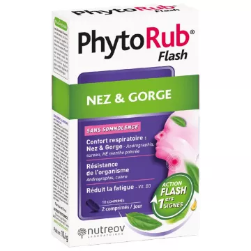 Nutreov Phytorub Flash Nez & Gorge 10 comprimés