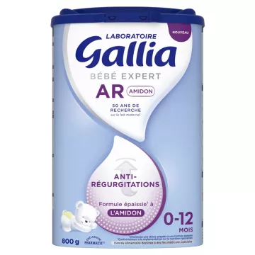 Gallia Bébé Expert AR Amidon 0-12 Mois Anti-Régurgitation 800 g