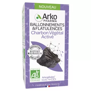 Arkogélules Charbon Végetal Activé Bio Ballonements & Flatulences