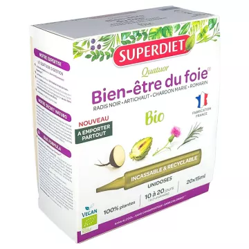 Superdiet Quatuor Organic Liver Wellness 20 унидоз
