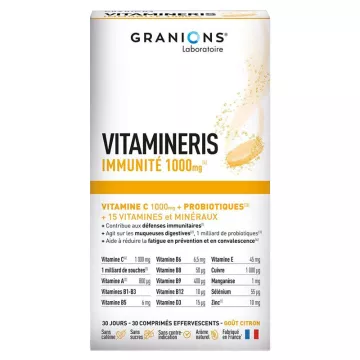 Granions Vitamineris Immunity 1000mg Effervescent Tablets