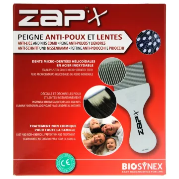 Zap'x Peigne Spécial Lentes