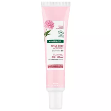 Klorane Peonía Crema Rica Calmante Orgánica 40ml