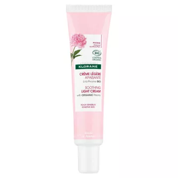 Klorane Pfingstrose Leichte Beruhigende Creme Bio 40 ml