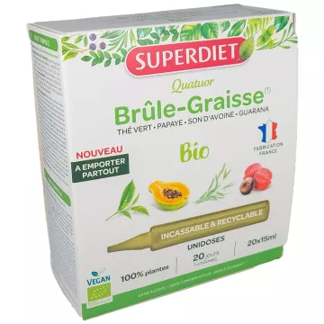 Superdiet Quatuor Bio Brûle Graisse 20 Unidoses