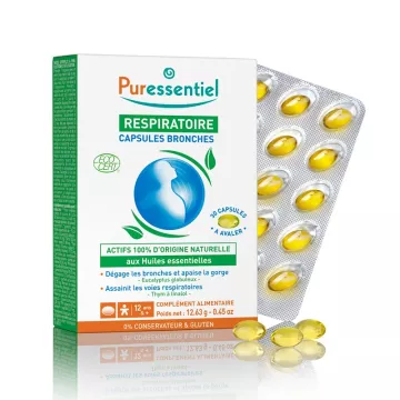 Puressentiel Респираторные бронхиальные капсулы Organic