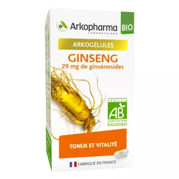 Arkogélules Ginseng Tonus et Vitalité Bio 45 gélules