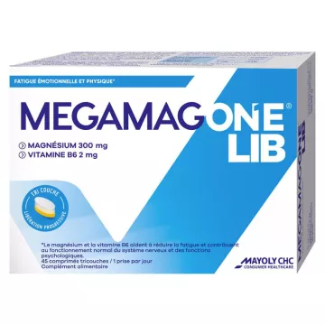 MegaMag One magnésium à libération prolongé 45 comprimés