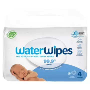 WaterWipes Salviettine detergenti con acqua per neonati