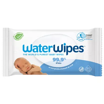 WaterWipes Wasserbasierte Reinigungstücher 60 Tücher