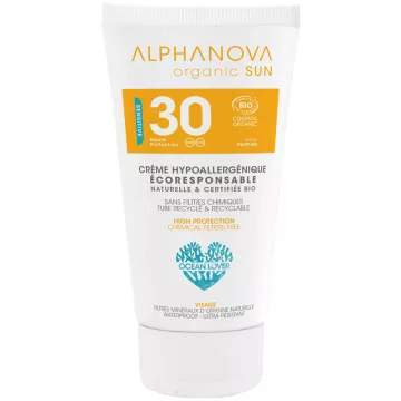 Alphanova Organic Sun Гипоаллергенный органический крем для лица SPF30 50 гр