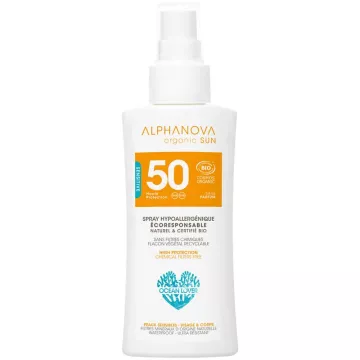 Alphanova Organic Sun Spray Hipoalergénico Bio Rostro y Cuerpo SPF50 90 gr