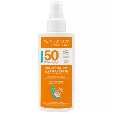 Alphanova Organic Zonnespray Biologische Kinderzon SPF50+ 125ml