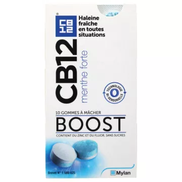 CB12 Boost Mint Forte 10 chicles