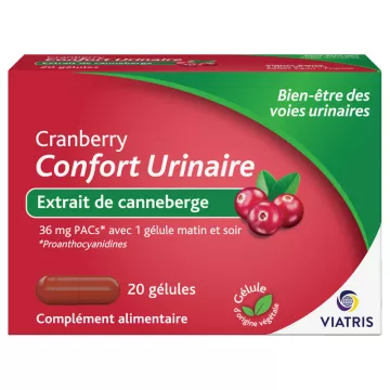 Viatris Cranberry Confort urinaire 20 gélules
