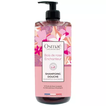 Osmae Shampoing Douche Parfumé 1L Bois de Rose