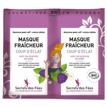 Secrets des Fées Masque Fraîcheur Coup d'Éclat Bio 2 x 8 g