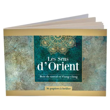 Les Sens d'Orient Papier à Brûler Carnet de 36 feuilles Santal