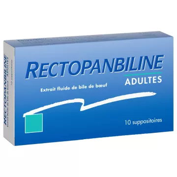 Rectopanbiline Adults 10 Suppositories