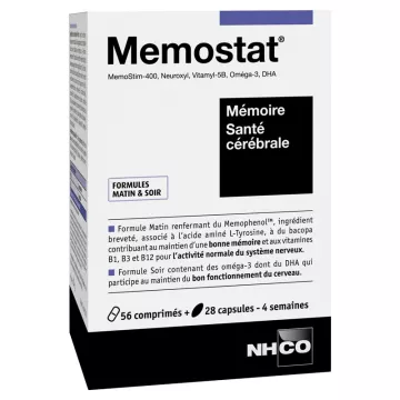 NHCO Memostat Здоровье мозга Память 56 таблеток + 28 колпачков