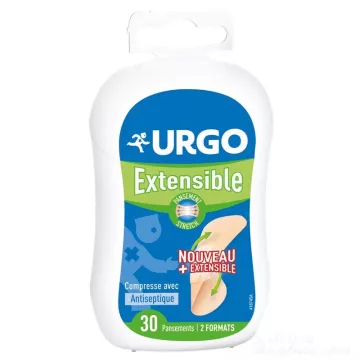 URGO 30 Pansements antiseptiques extensibles