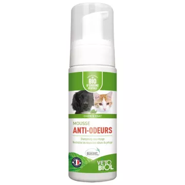 VETOBIOL Anti-odor foam dog and cat dry shampoo without rinsing