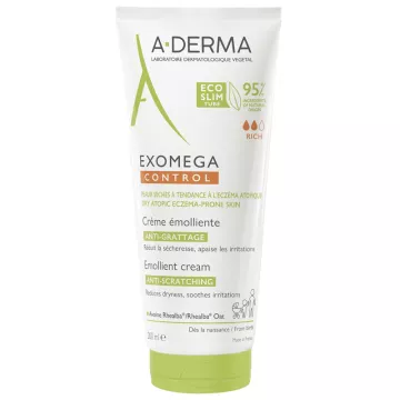 A-Derma Exomega Control Weichmachende Creme gegen Hautkratzen 200 ml