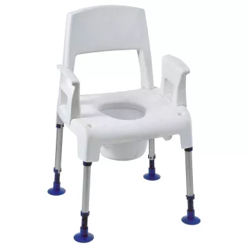 Pierced Shower Chair 3 in 1 Aquatec Pico Commode