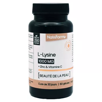 Lisina Nutracêutica Nat&Form 60 Cápsulas