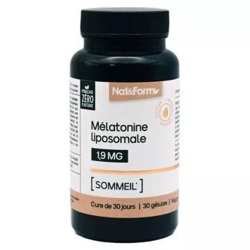 Nat&Form Nutraceutical Liposomal Melatonin 30 Capsules