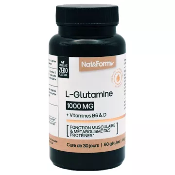 Nat&Form Nutraceutical L-глютамин 60 капсул
