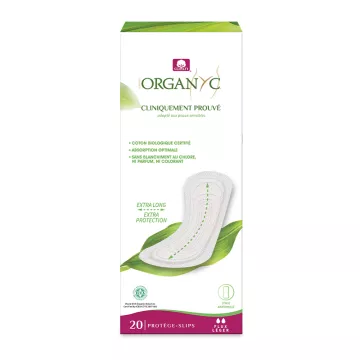 Organyc Slipeinlagen Bio-Baumwolle Extra lang x 20