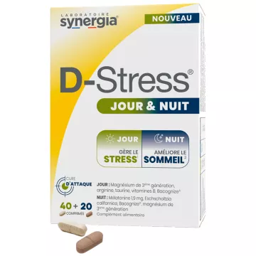 Synergia D-Stress Dia e Noite 60 Comprimidos