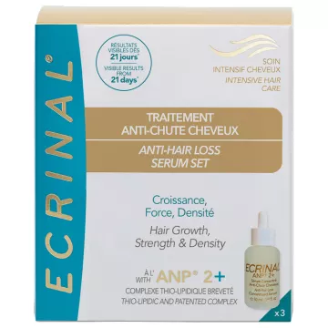 Ecrinal Anp2+ Behandlung gegen Haarausfall 3 Flaschen mit 50 ml