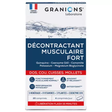 Granions Décontractant Musculaire Fort 20 Comprimés