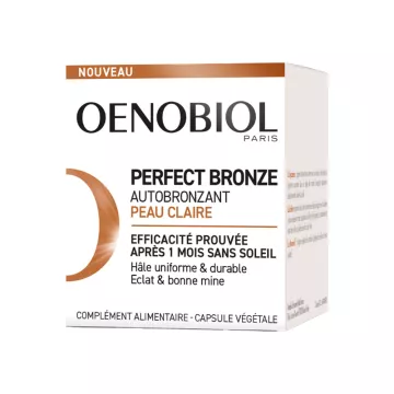 Капсулы автозагара Oenobiol Perfect Bronz Clear Skin