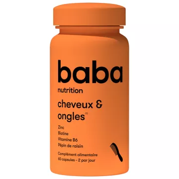 Baba Nutrition Cabelos e Unhas 60 Cápsulas