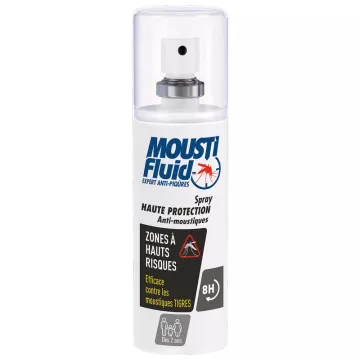 Moustifluid Lotion Zones Hauts Risques Spray 100 ml