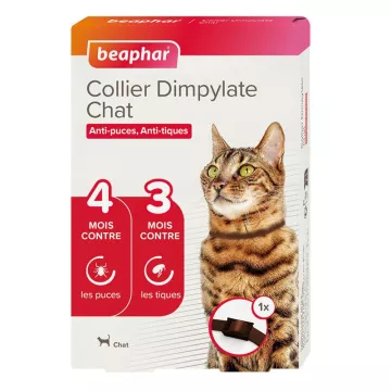 Beaphar Collar para pulgas y garrapatas Dimpylate Cat