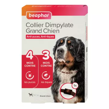 Beaphar Flea e Tick Collar Dimpylate Cão Grande