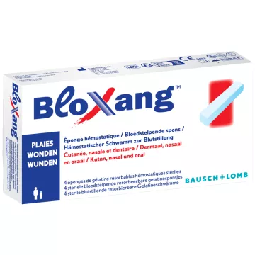 Bausch+Lomb Bloxang Eponges Hémostatiques Boîte de 4