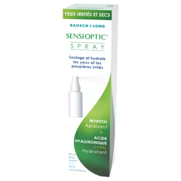 Bausch+Lomb Sensioptic Spray Lubrification des Yeux et Paupières 10 ml