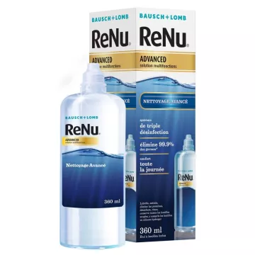 Bausch+Lomb ReNu Advanced Solution Multifonction Nettoyage Avancé des Lentilles 360 ml