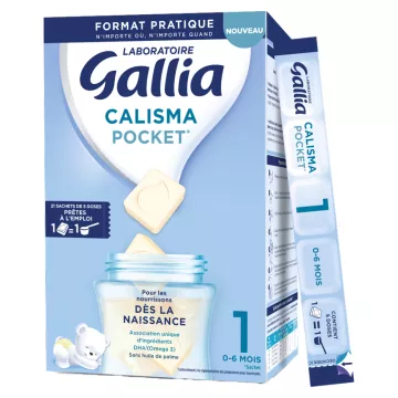 Gallia Calisma Pocket 1ª idade 0-6 meses 21 sachês