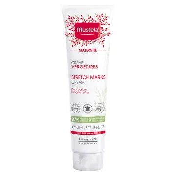 Mustela Schwangerschaftscreme gegen Dehnungsstreifen, parfümfrei, 150 ml