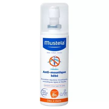 Mustela Bébé-Enfant-Famille Anti-Moustique Bébé Émulsion Répulsive 100 ml