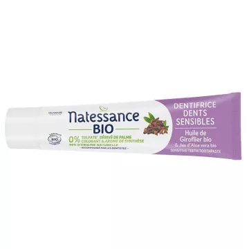 Natessance creme dental orgânico para dentes sensíveis 75ml