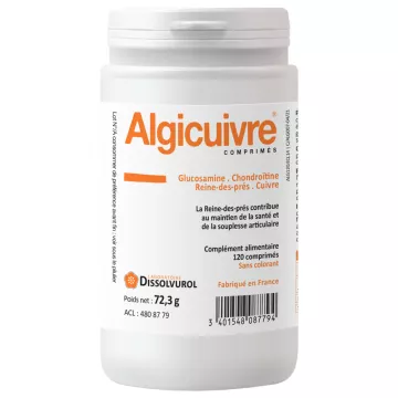 Dissolvurol Algicuivre Gewrichtsflexibiliteit 120 tabletten