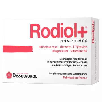 Dissolvurol Rodiol+ Stress en Concentratie 30 tabletten