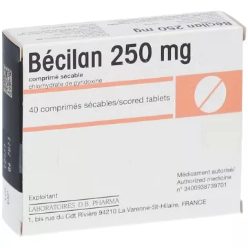 BECILAN 250MG 40 comprimés